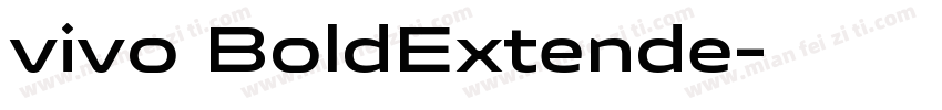 vivo BoldExtende字体转换